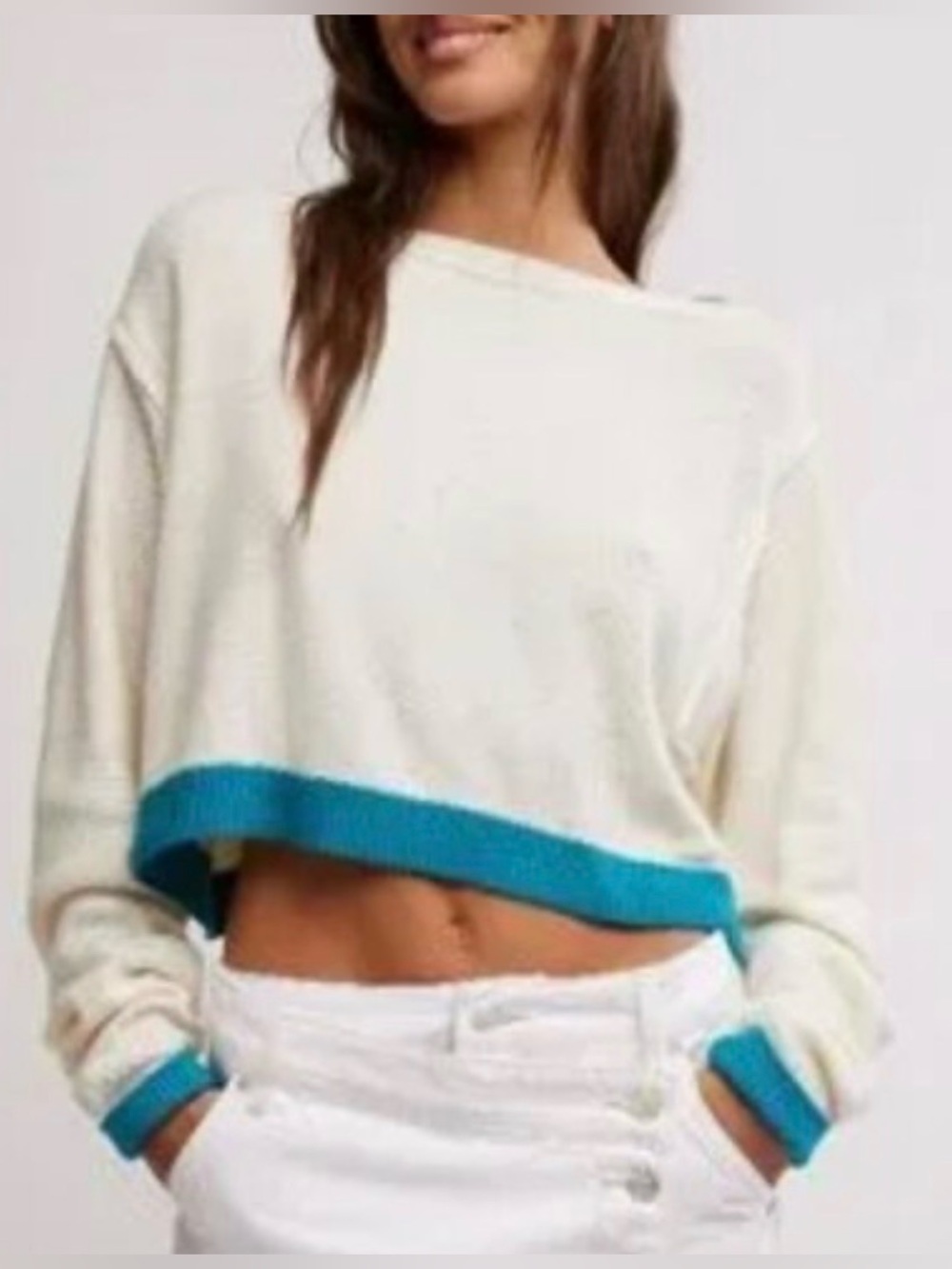 We The Free Into The Blue pullover Sweater - Size Medium NWT ($108 MSRP)